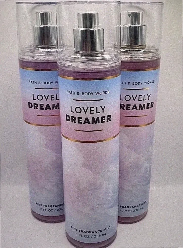 Bath & Body Works 3X PCS LOVELY DREAMER FINE FRAGRANCE MIST 8OZ BRAND NEW HTF
