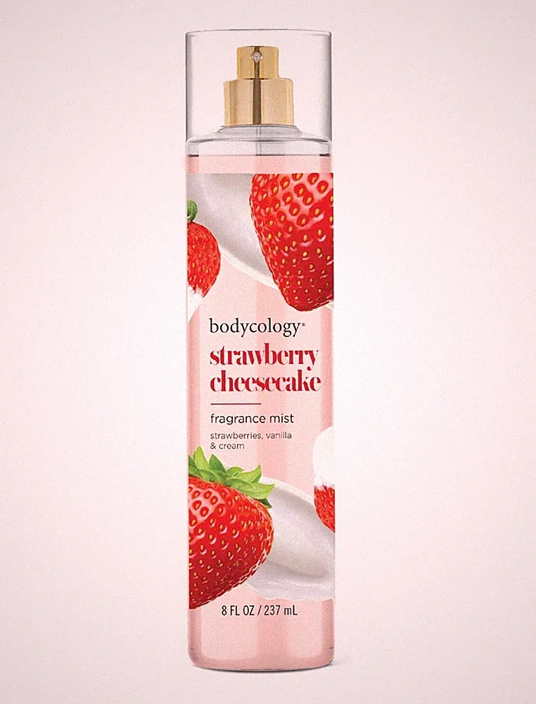 Long-Lasting Fragrance Body Mist - Sweet Strawberry Cheesecake Scent, 8 fl oz
